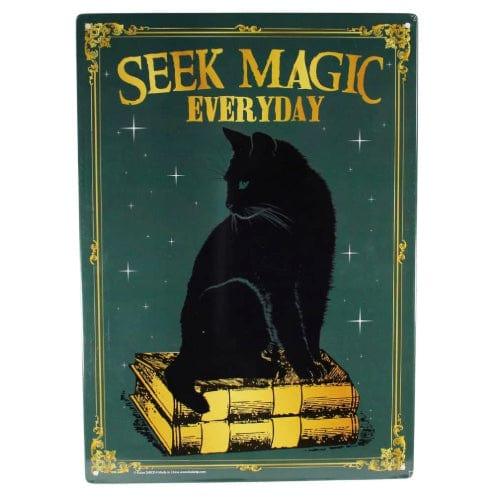 Novelty: Seek Magic Everyday - Metal Sign - The Vault