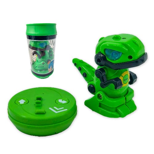 RC: Mini Robot In A Can - Green Dino - The Vault