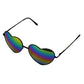 Rainbow Mirror Heart: Metal - Sunglasses - The Vault
