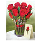 Red Roses: Pop-Up Bouquet Greeting Card - FreshCut Paper - The Vault