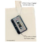Retro Cassette Tape Deco Sticker Tag: Glam Rainbow Silver Glitter - Fydelity - The Vault