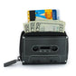 Retro Cassette Wallet: Black Chrome - Fydelity - The Vault