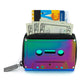 Retro Cassette Wallet: Electro Black - Fydelity - The Vault