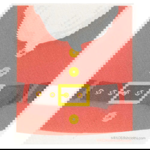 Santa's Coat: Single Cloth - SWEDEdischcloths - The Vault