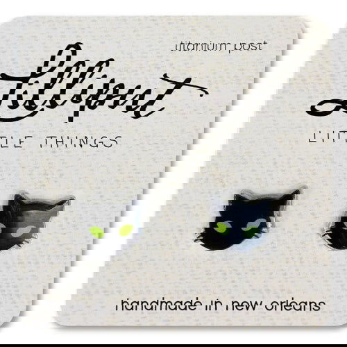 Spooky Black Cat: Earrings - Lilliput Little Things - The Vault