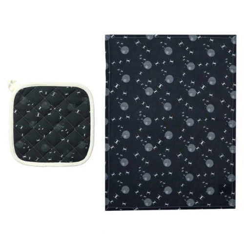 Star Wars: Death Star & Tie Fighters - Tea Towel & Hot Pad Set - The Vault