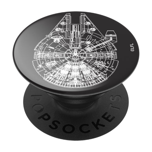 Star Wars Millennium Falcon (Aluminum): PopSockets - PopGrip - The Vault