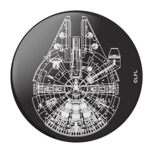 Star Wars Millennium Falcon (Aluminum): PopSockets - PopGrip - The Vault
