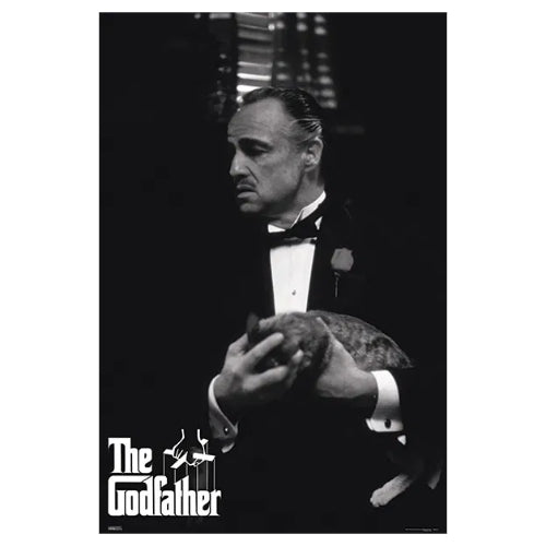 The Godfather Holding Cat: Poster - Pyramid America - The Vault
