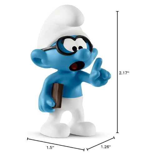 The Smurfs: Brainy Smurf - Collectible Figure - The Vault