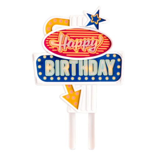 Flashing Birthday Cake Topper