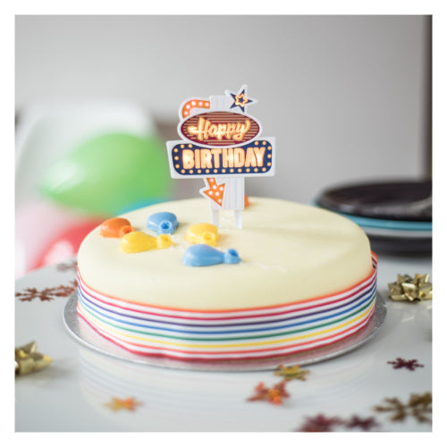 Flashing Birthday Cake Topper