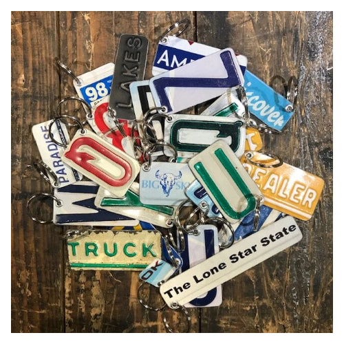 License Plate: Key Fob - The 3 Sisters Design Co.