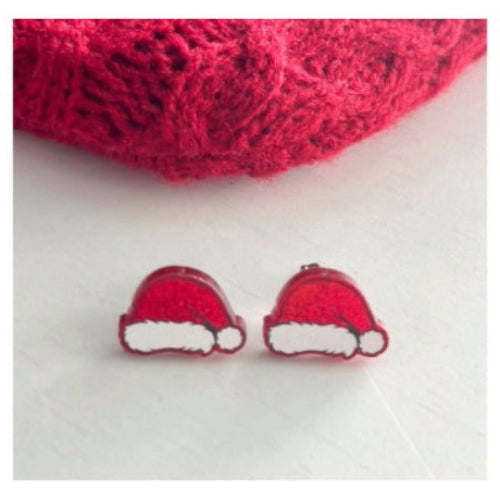 Christmas: Santa Hat - Earrings