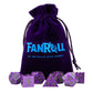 Velvet Dice Bag With Satin Liner: Logo - FanRoll™ - The Vault