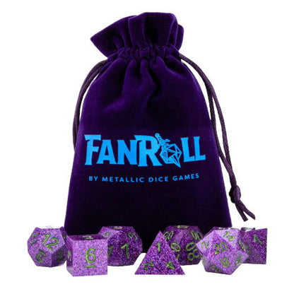 Velvet Dice Bag With Satin Liner: Logo - FanRoll™ - The Vault