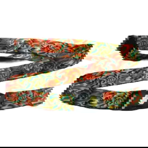 Waves: Orange Blue Brown - Lanyard - The Vault