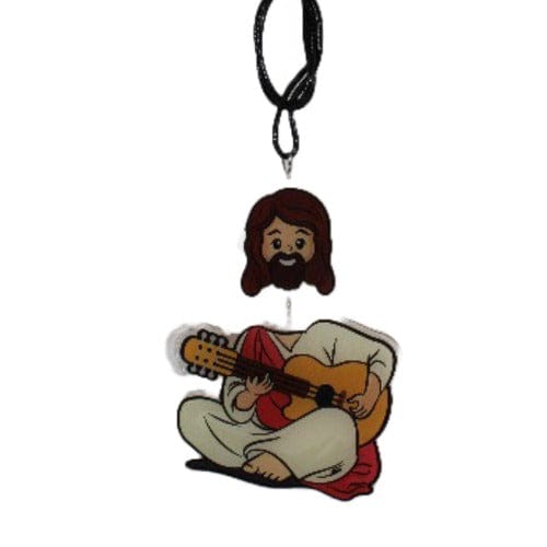Car Charms Jesus with Guitar Swinging Car Charm