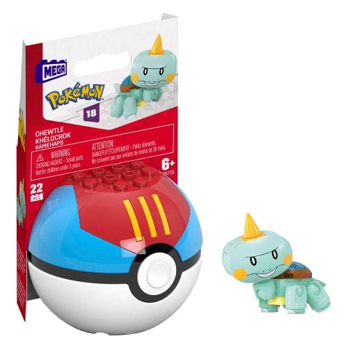 Toys Pokémon: MEGA™ Construx - Poké Ball Figure Chewtle