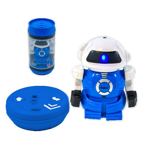 Toys RC: Mini Robot In A Can - Blue Robot