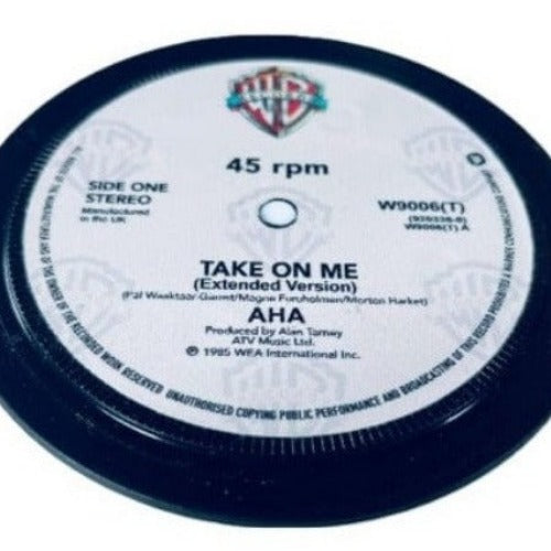 Record Label Coasters Record Label Coasters - 1980s Aha - Take On Me
